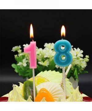 2.76" Large Extended XXL Multi-Color Happy Birthday Long Numbers Candles Cake Topper Decoration for Adults/Kids Party Wedding...