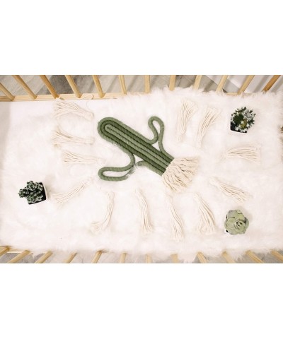 Tassel Pom Pom Garland and Cactus Macrame Decor- Cute Wall Hanging Farmhouse Boho Home and Bedroom Decor- String Banner for K...