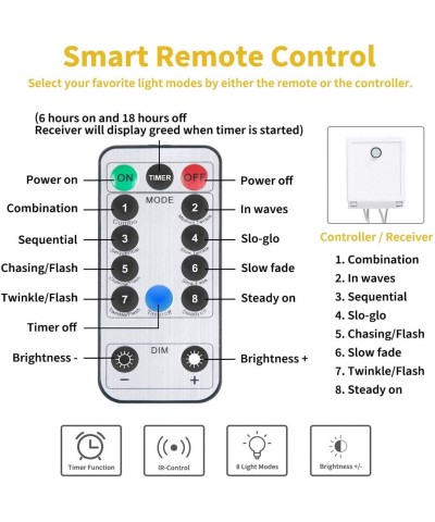 300 LED Curtain Lights Remote Control 8 Lighting Modes&Timer 9.8FT&9.8FT Twinkle Fairy Lights Decorative Lights for Christmas...