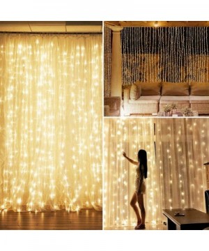 300 LED Curtain Lights Remote Control 8 Lighting Modes&Timer 9.8FT&9.8FT Twinkle Fairy Lights Decorative Lights for Christmas...