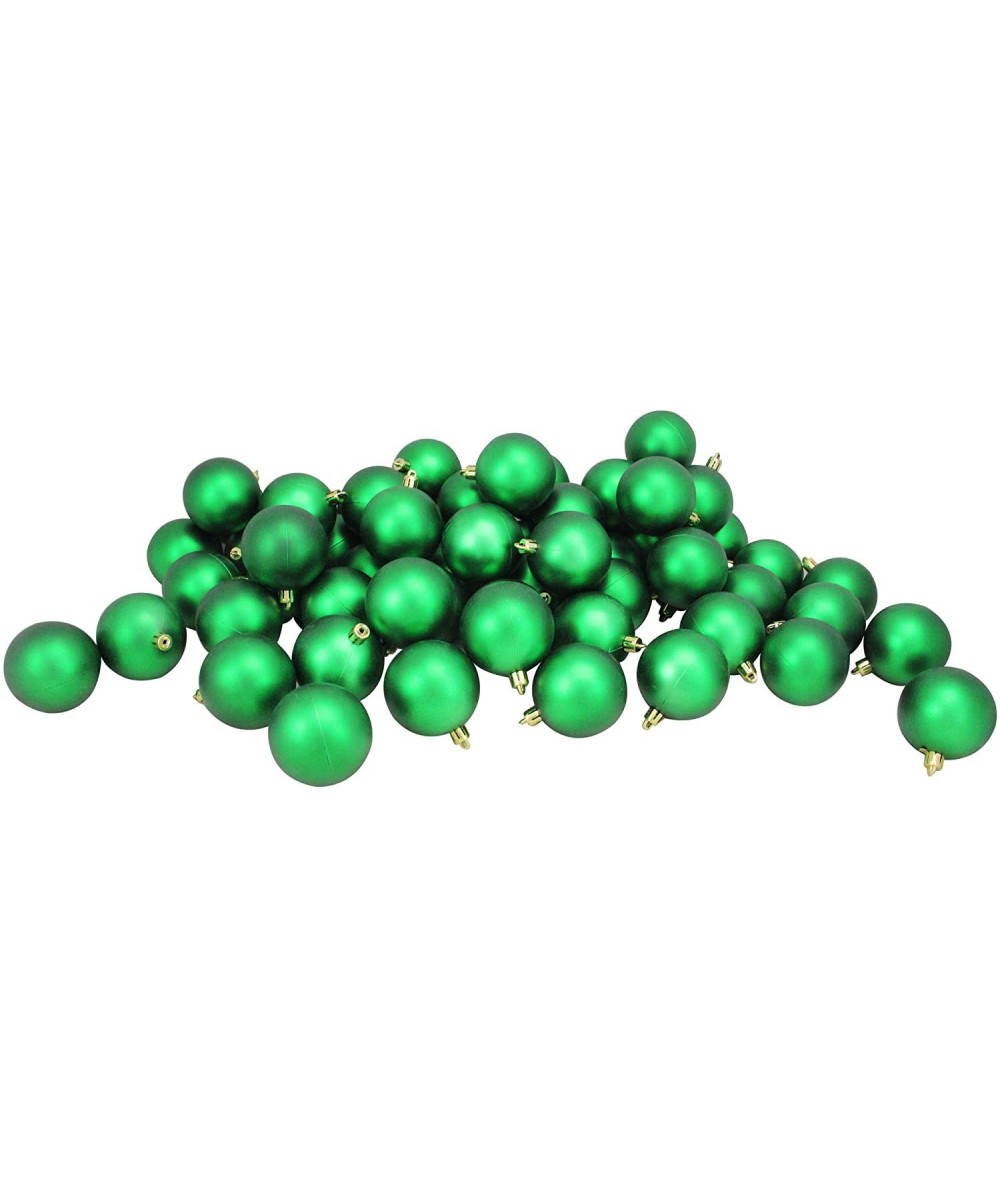 60ct Xmas Green Shatterproof Matte Christmas Ball Ornaments 2.5" (60mm) - CY127QO4X2F $19.49 Ornaments