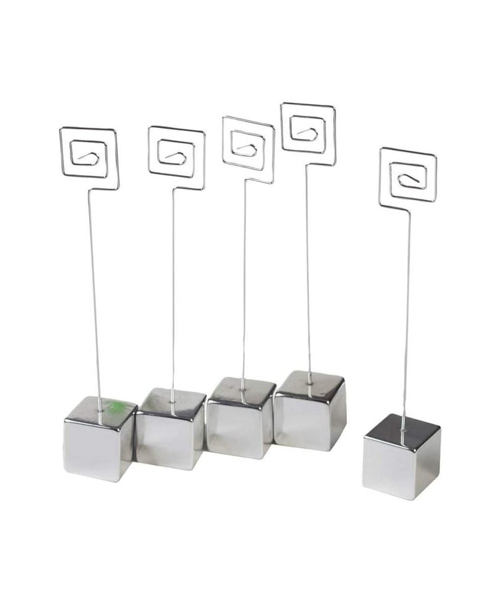 VL41230 Wire Square Base Place Card Holder- 5-Pack - CM1104KPWPV $9.76 Place Cards & Place Card Holders