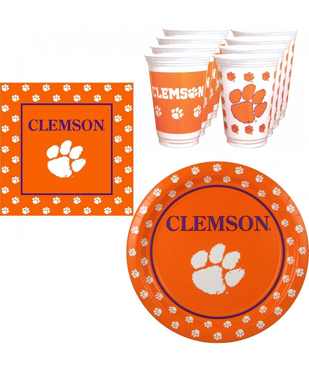 Clemson Tigers Party Supplies for 16 Guests - 48 pieces - CQ186QH7YX5 $21.67 Party Packs