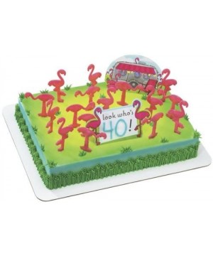 Flamingos DecoSet Cake Decoration - CF11CV3FXOJ $7.89 Cake Decorating Supplies