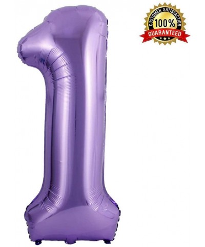 40 Inch Large Purple Balloon Number 1 Balloon Helium Foil Mylar Balloons Party Festival Decorations Birthday Anniversary Part...