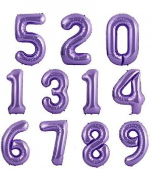 40 Inch Large Purple Balloon Number 1 Balloon Helium Foil Mylar Balloons Party Festival Decorations Birthday Anniversary Part...