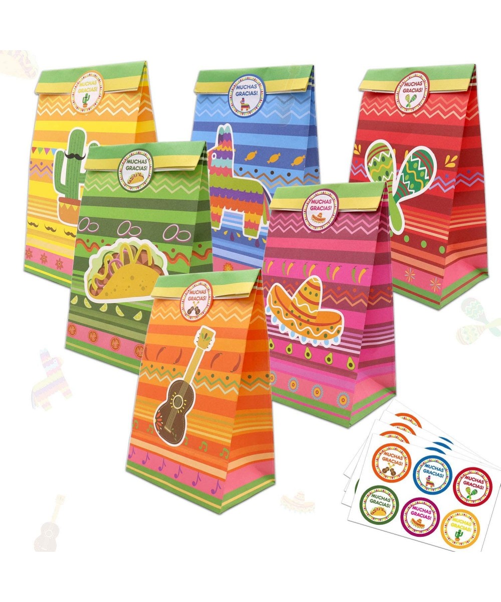 24 Pack Fiesta Goodie Candy Treat Bags Cinco De Mayo Birthday Mexican Themed Baby Shower Bachelorette Engagement Bridal Showe...