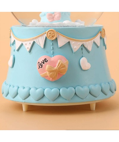 Hot Air Balloons Snow Globe Musical Box with Colorful Changing LED Lights Home Decorations for Girls Babies Friends Birthday ...