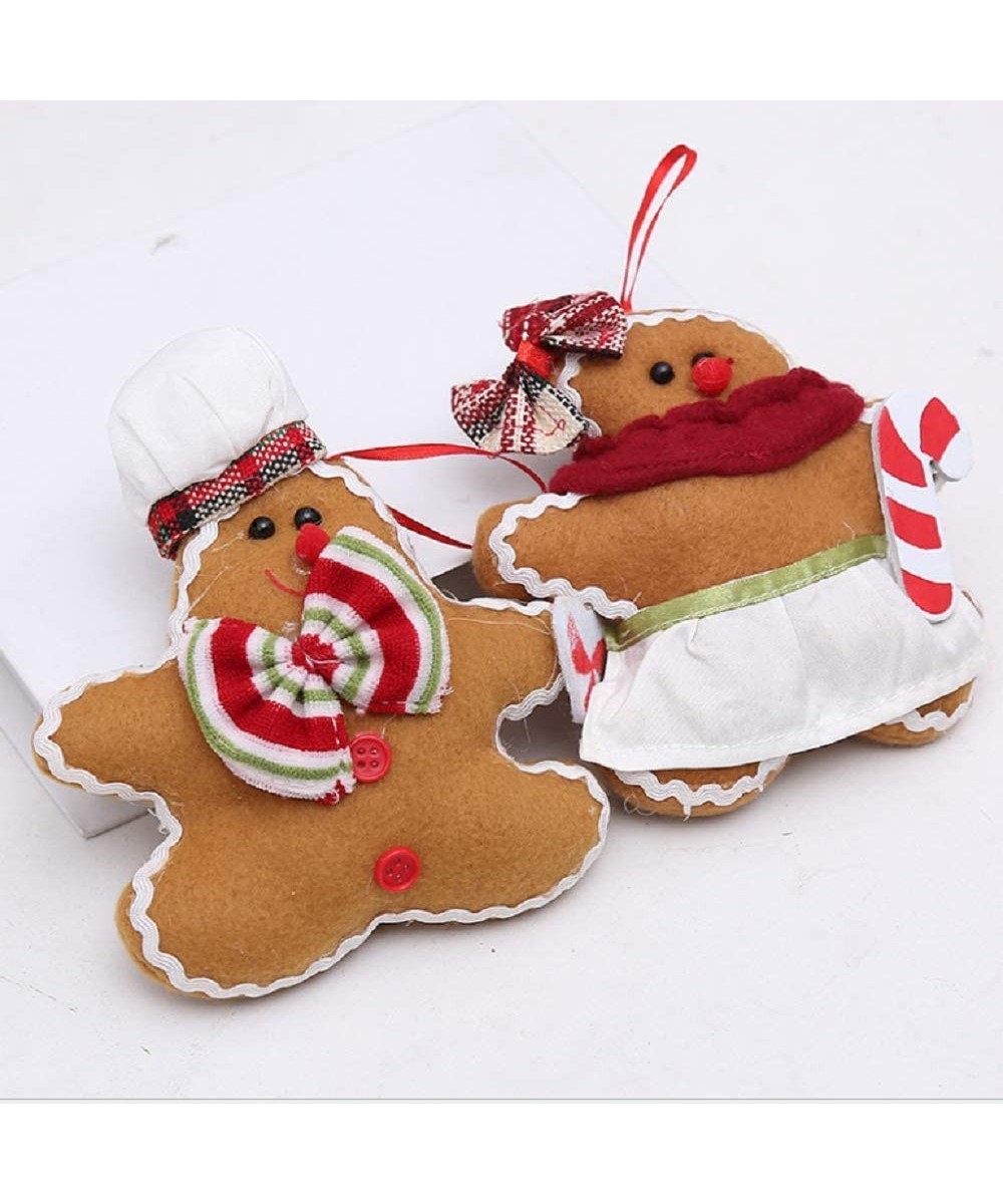 Christmas Pendant- 5.9 x 4.7 inches- Cute Cartoon Gingerbread Cookies Doll Christmas Tree Hanging Ornaments for Festival Part...