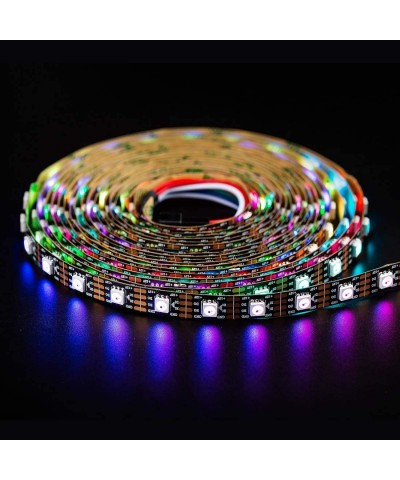 16.4ft 300 Pixels Magic Dream Color Individually Addressable RGB LED Flexible Strip Light 5050 SMD Dual Signal IP30 Non-Water...
