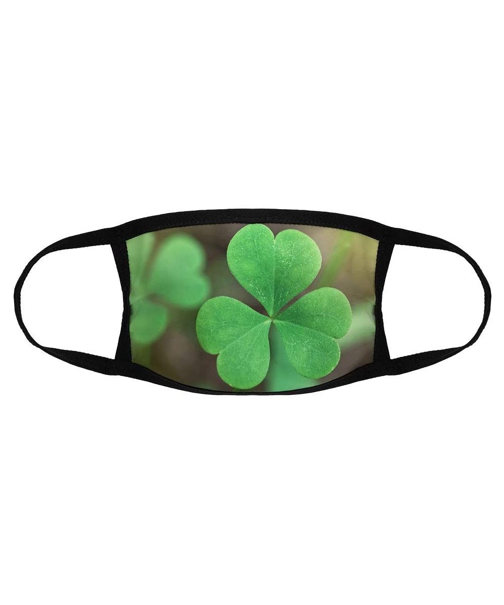 Shamrock Close Up/Reusable Face Mouth Scarf Cover Protection №IS141307 - Shamrock Close Up N19 - C619H2LOQ3C $10.97 Favors