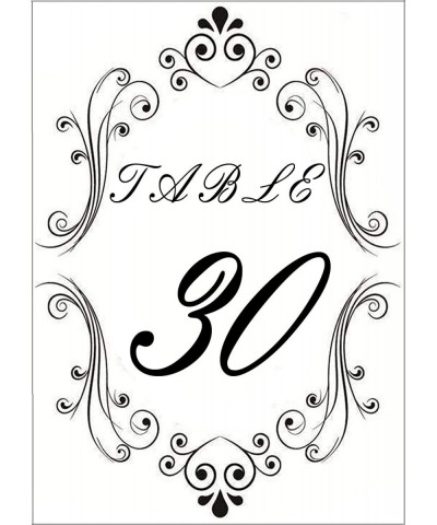 30 Pieces Sliver Table Number Holders and Number 1-30 Table Cards Set Photo Menu Name Holder- Stand Table Holder for Wedding ...