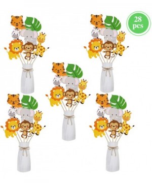 Jungle Safari Party Decorations Supplies - Jungle Animal Birthday Party Centerpiece Sticks- DIY Safari Animals Table Decorati...