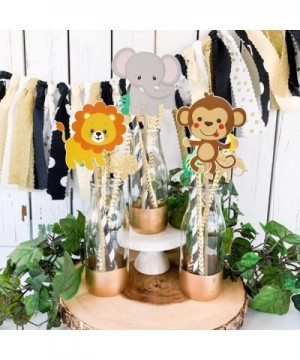 Jungle Safari Party Decorations Supplies - Jungle Animal Birthday Party Centerpiece Sticks- DIY Safari Animals Table Decorati...