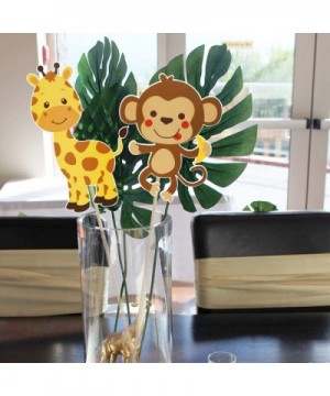 Jungle Safari Party Decorations Supplies - Jungle Animal Birthday Party Centerpiece Sticks- DIY Safari Animals Table Decorati...