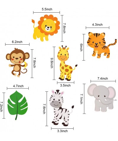 Jungle Safari Party Decorations Supplies - Jungle Animal Birthday Party Centerpiece Sticks- DIY Safari Animals Table Decorati...