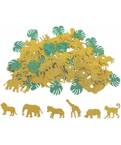 Jungle Animal Confetti Safari Themed Confetti Gold Glitter Zoom Shaped Confetti for Baby Shower Kids Birthday Party Favors - ...