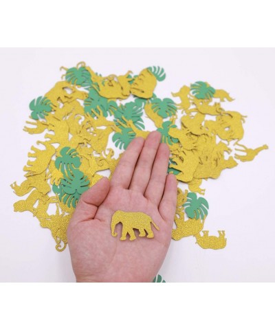Jungle Animal Confetti Safari Themed Confetti Gold Glitter Zoom Shaped Confetti for Baby Shower Kids Birthday Party Favors - ...