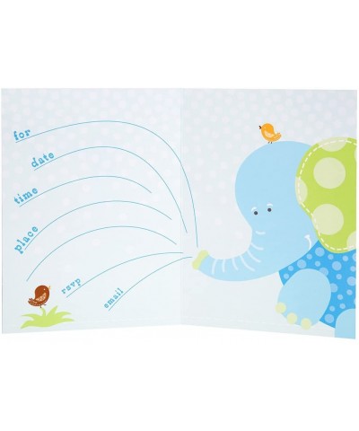 Blue Safari First Birthday Invitations- 8ct - CN11WWZPH1P $3.93 Invitations