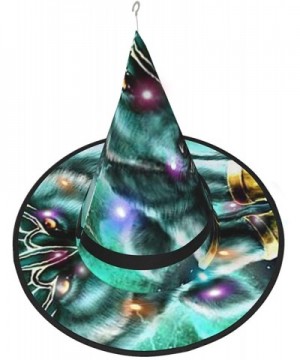 Dream About Fluorescent Leader Wolf Halloween Decorations Witch Hat Lights Glowing for Home Party Yard Outdoor Garden Tree - ...