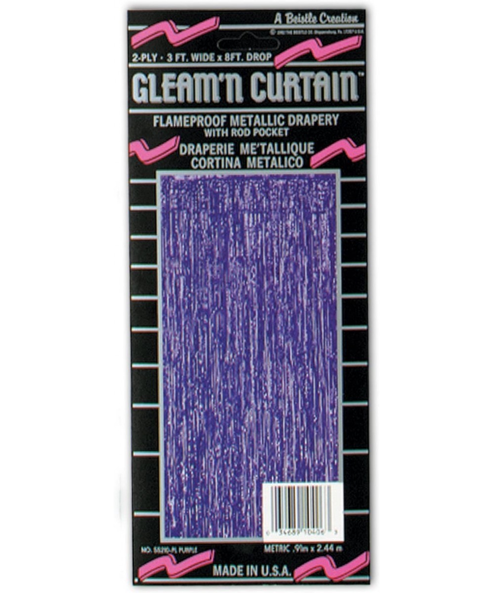 1-Ply FR Gleam 'N Curtain (purple) Party Accessory (1 count) (1/Pkg) - Purple - CL115UB8VCP $7.32 Photobooth Props