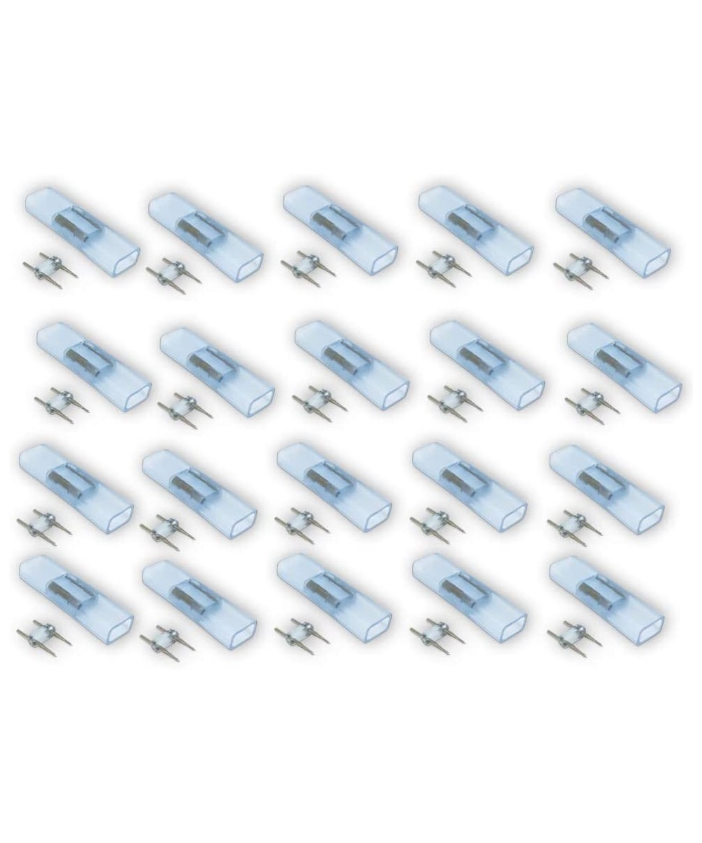Pack 20 pcs Connector with Plastic Cover for 110V SMD 5050 LED Light Strips - 20 Pcs Connector With Plastic Cover - CZ197KE0T...