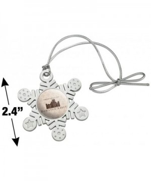 Downton Abbey Property of Metal Snowflake Christmas Tree Holiday Ornament - C318YWSU2H6 $6.19 Ornaments