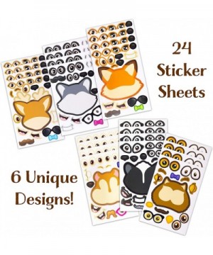 24 Make A Woodland Creatures Sticker Sheets - Fun Addition To Baby Shower Decorations & Birthday Party Supplies- Favors & Dec...