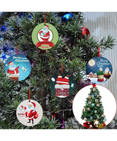 Christmas Hanging Decoration- Merry Christmas Garland Xmas Tree Snowman Socks Santa Hanging Ceiling Pendant for Xmas- New Yea...