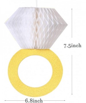 Cooper life Bridal Shower Honeycomb Ring Hanging Decorations (SIX Pack) - CT18ZXOKR2Q $9.55 Tissue Pom Poms