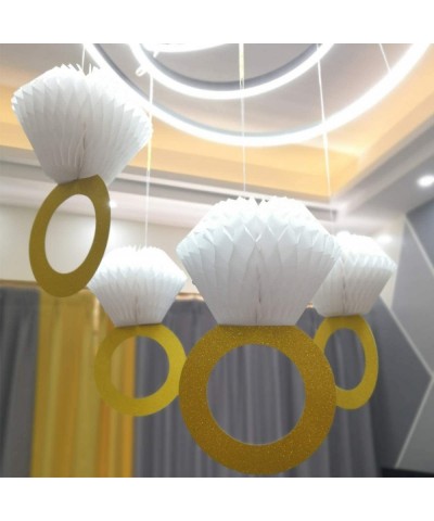 Cooper life Bridal Shower Honeycomb Ring Hanging Decorations (SIX Pack) - CT18ZXOKR2Q $9.55 Tissue Pom Poms