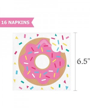 Donut Plates Napkins Party Supplies - Donut Plates and Napkins (16 Serves) - CX192273T9C $8.26 Party Packs