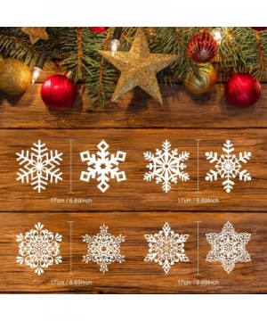 40pcs Snowflake Swirls Decoration- Merry Christmas Snowflake Hanging Swirls Garland Foil Ceiling ornaments for Xmas Winter Wo...