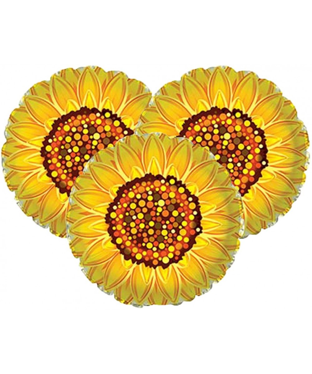 Set of 3 Yellow Sunflower 17" Foil Party Balloons - CX19CX32LEZ $7.54 Balloons