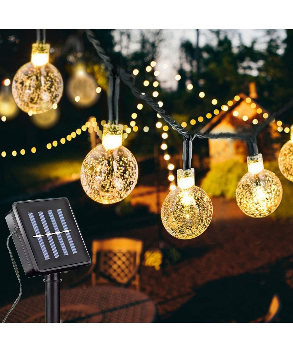 Solar Globe String Lights 21ft 30 LED- Solar Powered Christmas Lights Waterproof Decorative Lights- Wedding- Garden- Home Dec...