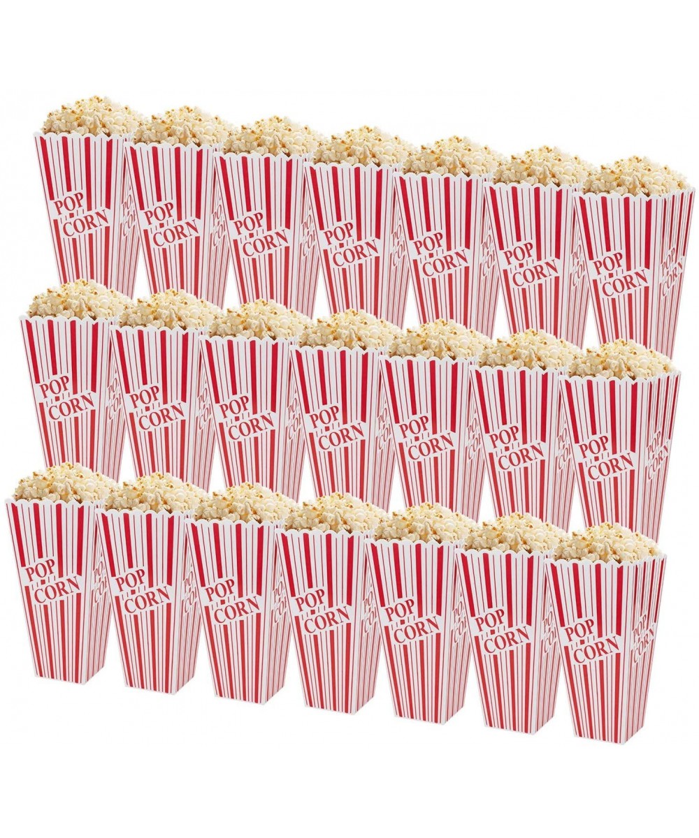 21 Pack 7.7 x 4 Inches Plastic Open-Top Popcorn Boxes Reusable Popcorn Container Set for Movie Night or Movie Party Theme - C...