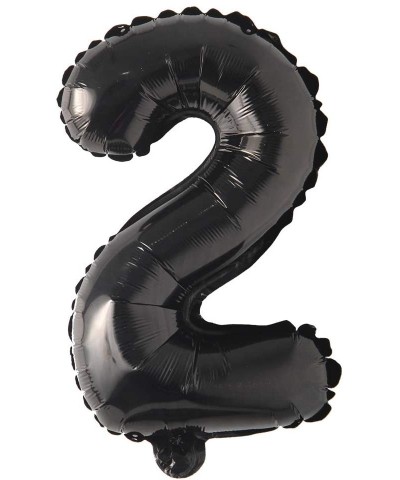 16" inch Single Black Alphabet Letter Number Balloons Aluminum Hanging Foil Film Balloon Wedding Birthday Party Decoration Ba...