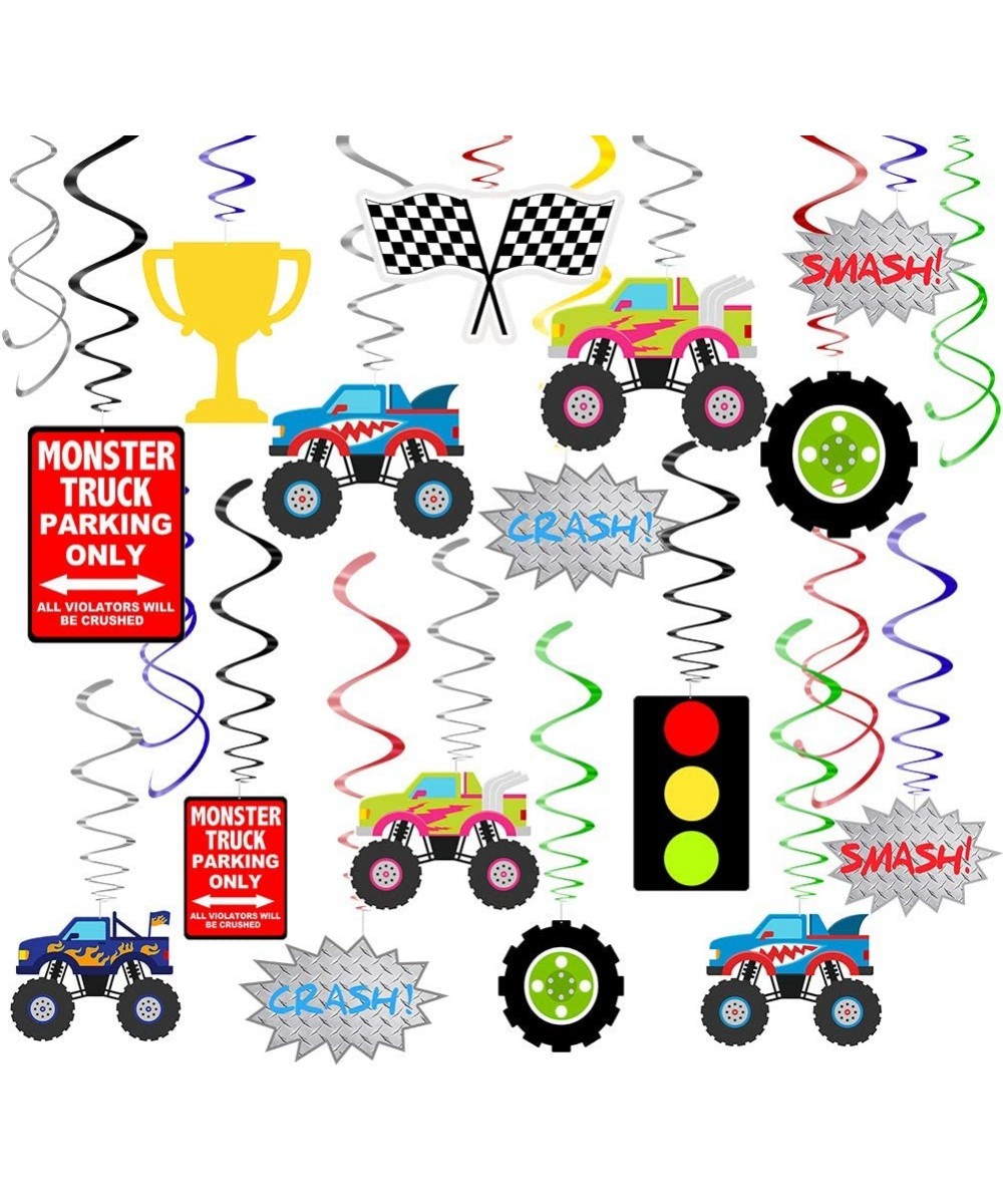 48 Pcs Monster Truck Party Decorations-Monster Truck Birthday Party Favors Monster Truck Party Supplies - CP19GE0WW9Z $13.31 ...