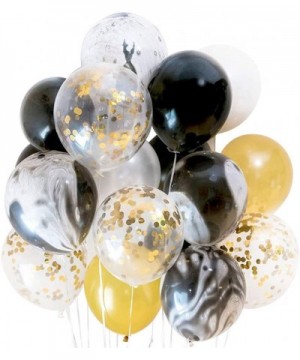 Happy 45th Birthday Banner Balloons Set for 45 Years Old Birthday Party Decoration Supplies Gold Black - C618LGXTISG $14.66 B...