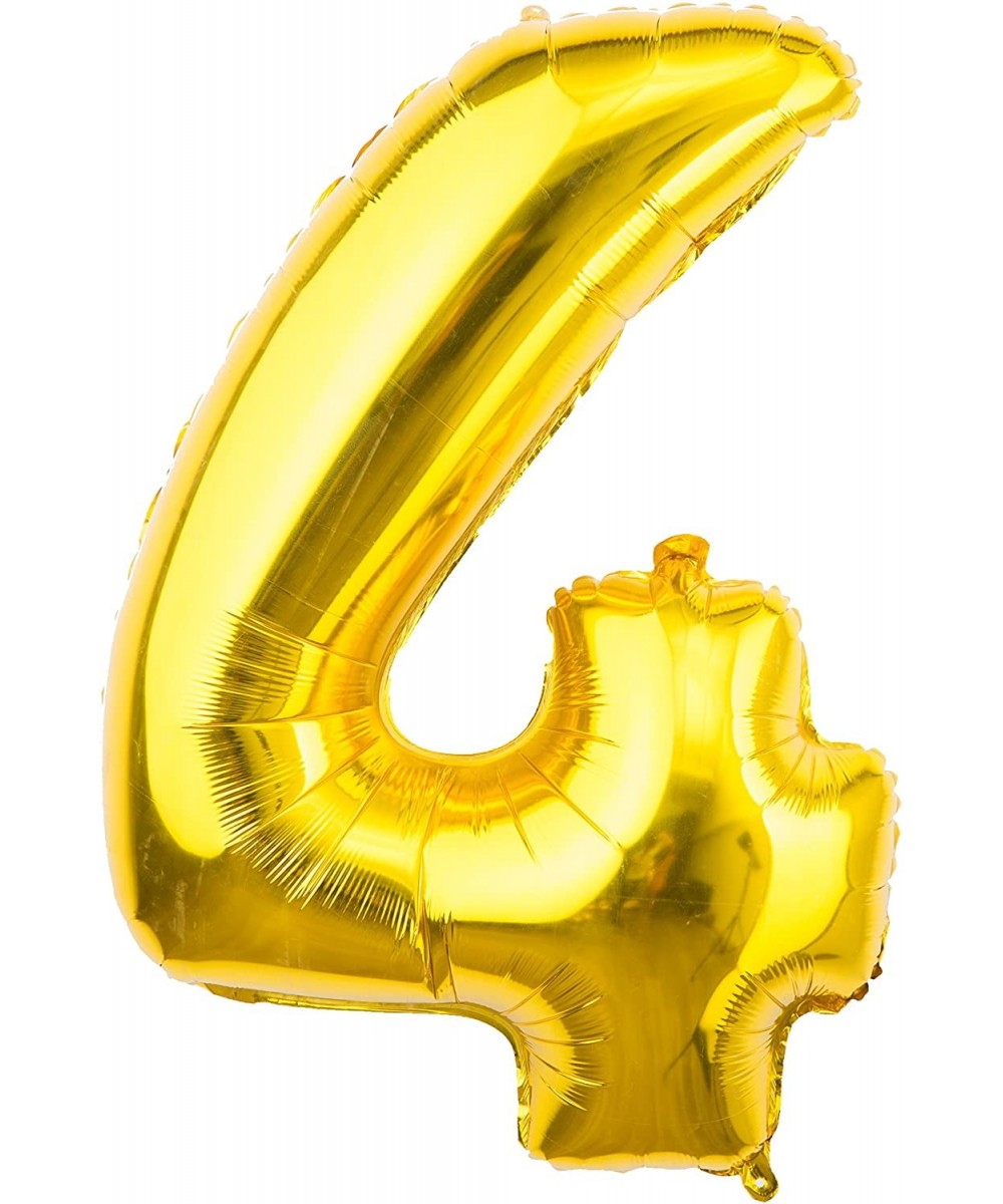 Gold Birthday/Party Number Balloons- 0-9- 40" (Gold Birthday/Party Balloon 4) - CW12ODQ3PV0 $5.14 Balloons