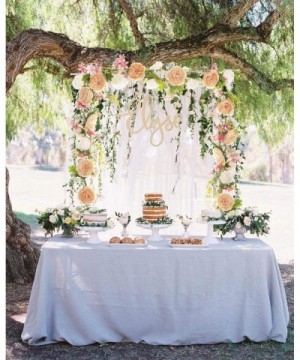 Artificial Peony Garland Flowers- 6 Ft Floral Greenery Garland Rose Flower Vine Garland with Mixed Peony Flowers and Green Le...