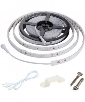 120V Dimmable LED Strip Light- Work with Smart Plug- Waterproof IP65- No Need LED Driver Converter- Cool White 6000K LED Rope...
