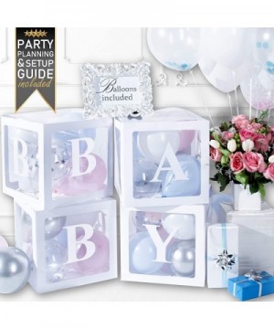 PURE Premium Pearl White Baby Boxes - For Gender Reveal- Gender Reveal Party Supplies- Gender Reveal Decorations- Baby Shower...