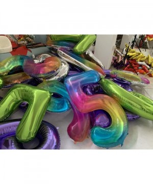 40 Inch Giant Jelly Rainbow Number 3 Balloon-Foil Helium Digital Balloons for Birthday Anniversary Party Festival Decorations...