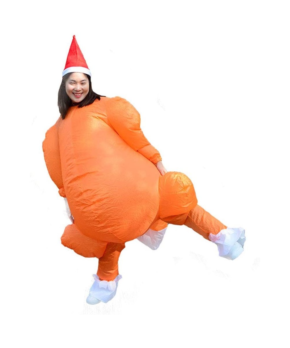 Adult Inflatable Costume Thanksgiving Turkey Costume Chicken Halloween Cosplay Costume Funny Blow up Thanksgiving Christmas P...