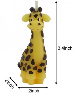 Creative Giraffe Cartoon Birthday Candle- Smokeless Cake Candle and Party Supplies- Hand-Made Cake Topper Decoration- Great G...