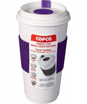 16 oz. BPA Free Plastic Travel Slide Open Spillproof Lid Tumbler- Purple - Purple - CW18OQU0DTU $4.42 Tableware