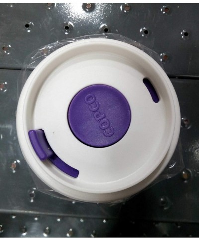16 oz. BPA Free Plastic Travel Slide Open Spillproof Lid Tumbler- Purple - Purple - CW18OQU0DTU $4.42 Tableware