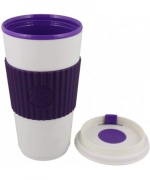 16 oz. BPA Free Plastic Travel Slide Open Spillproof Lid Tumbler- Purple - Purple - CW18OQU0DTU $4.42 Tableware