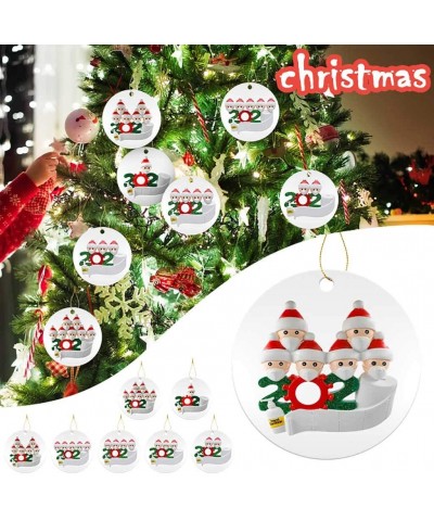 Christmas Tree Decoration- 2020 New Christmas Ornament Decorating Kit- Ceramics Lighted Christmas Pendant Ornaments- Wear Hat...
